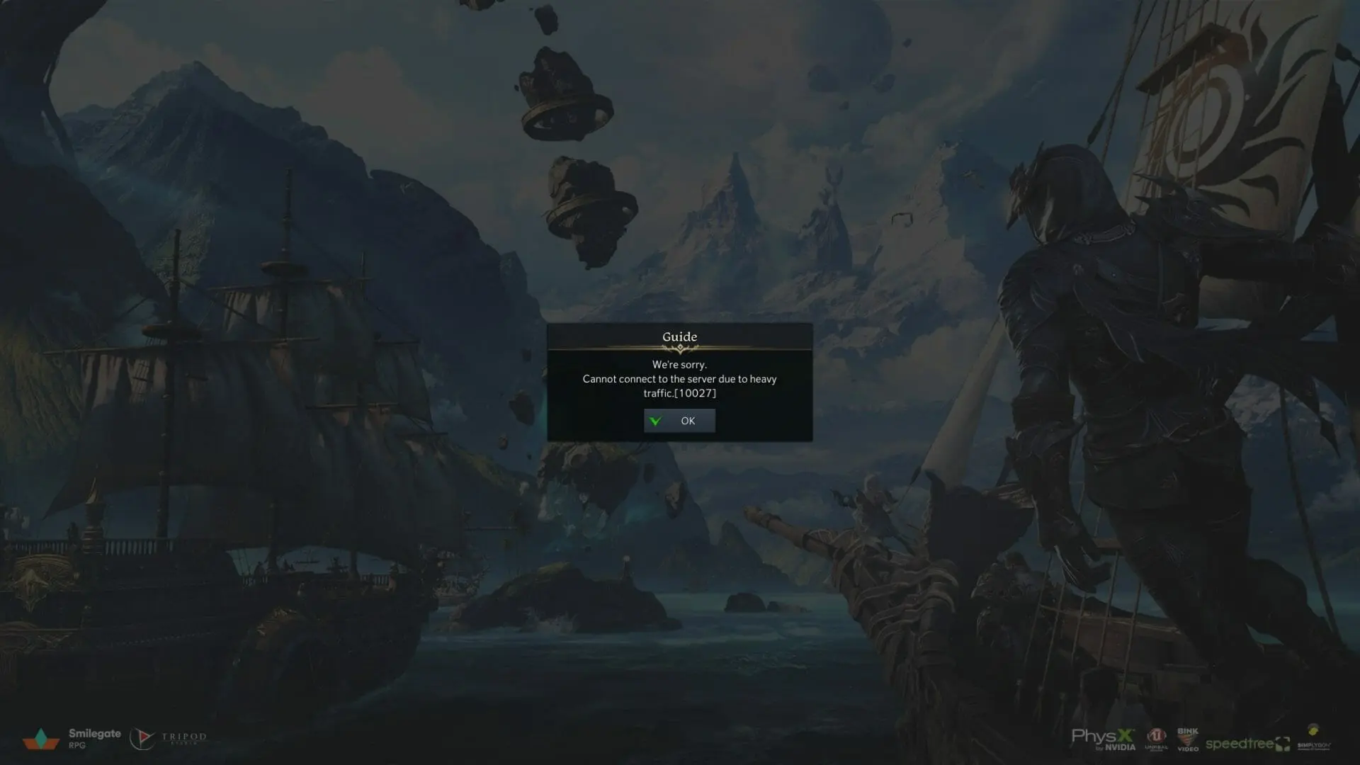 Cannot Connect To The Server Due To Heavy Traffic