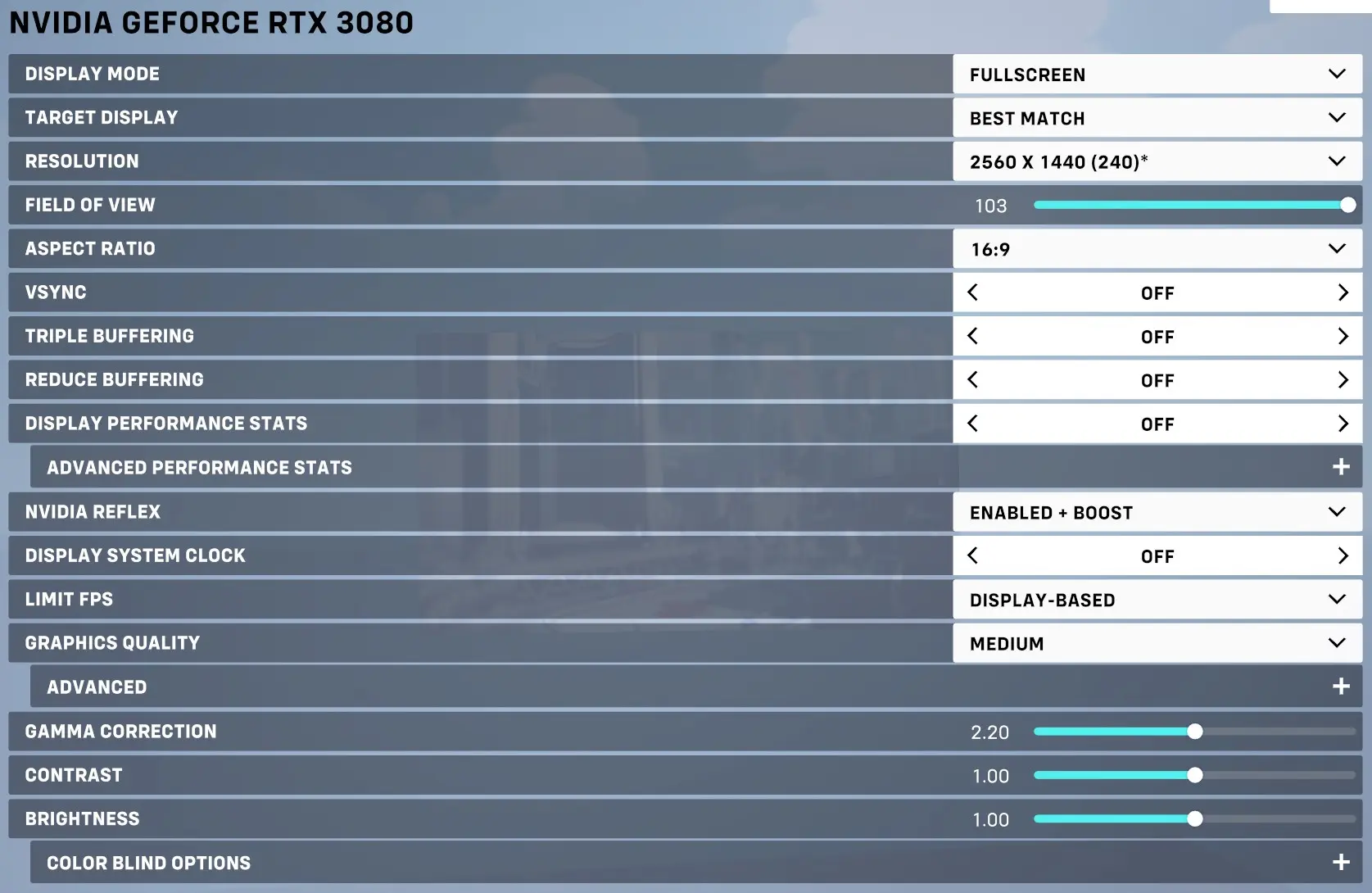 Video Settings Overwatch 2