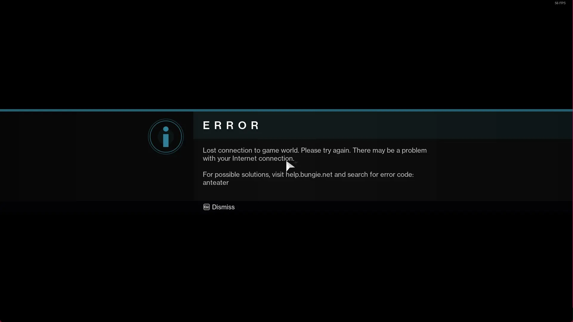 Anteater Error Destiny 2