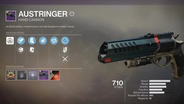 Austringer God Roll Guide - Best Perks for PvP & PvE
