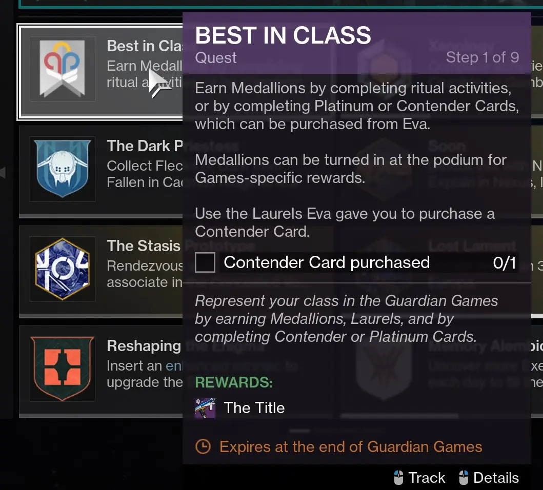 Best In Class The Title Smg