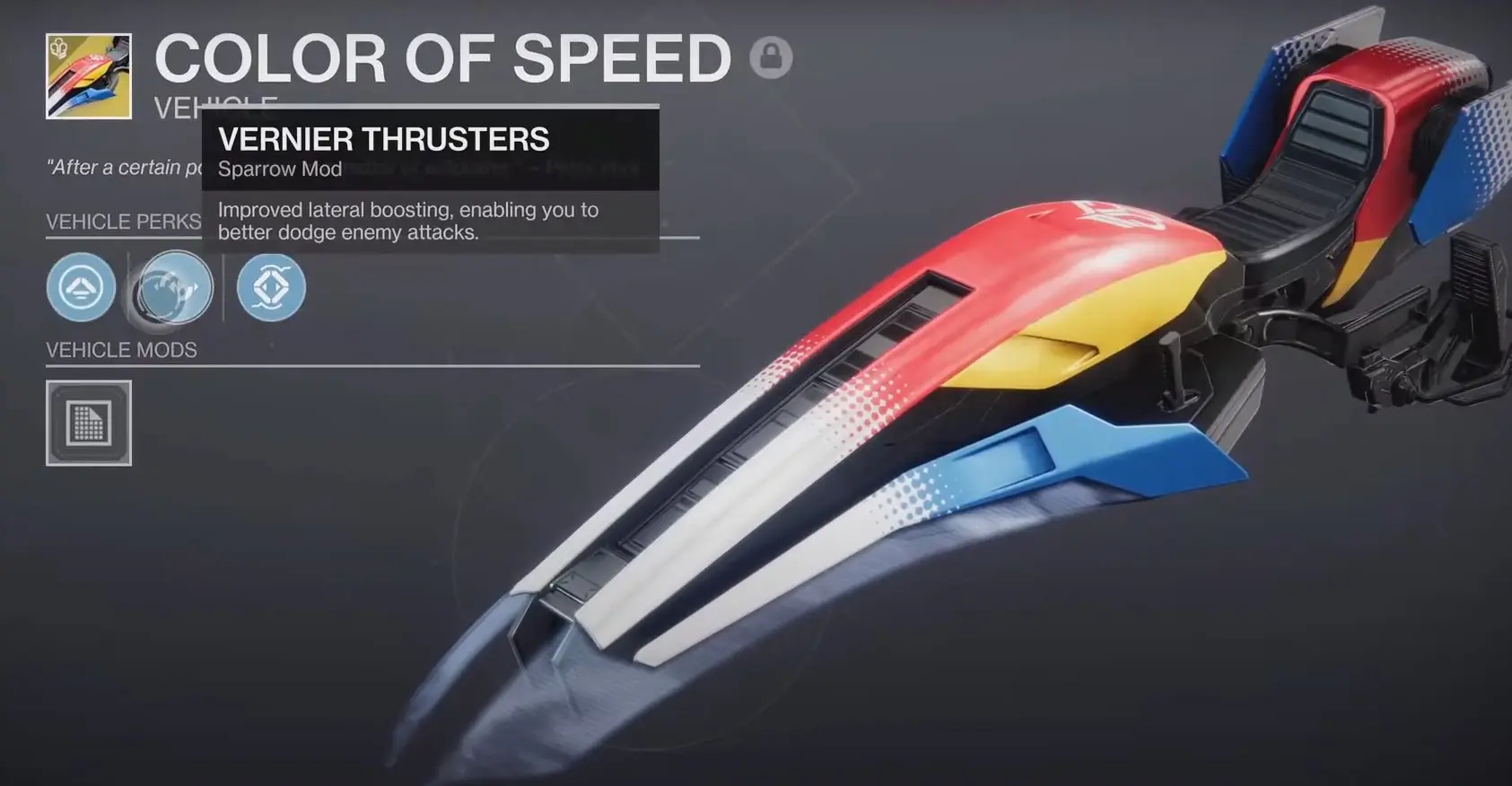 Color Of Speed Exotic Sparrow