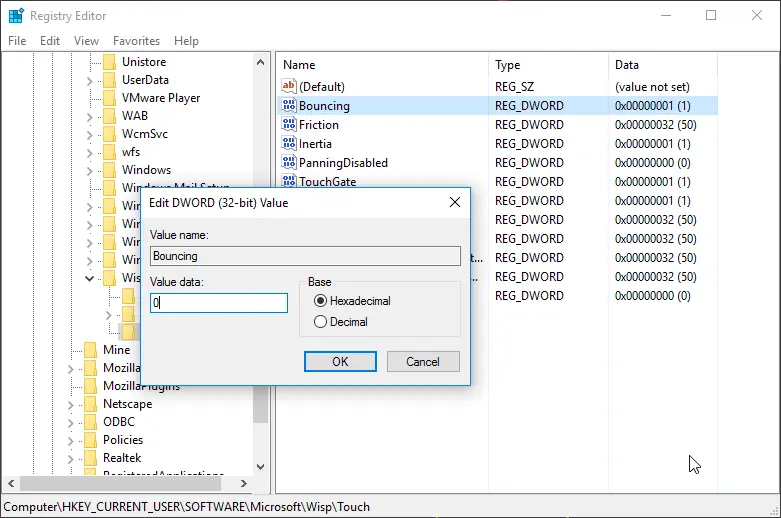 disable overscroll bump
