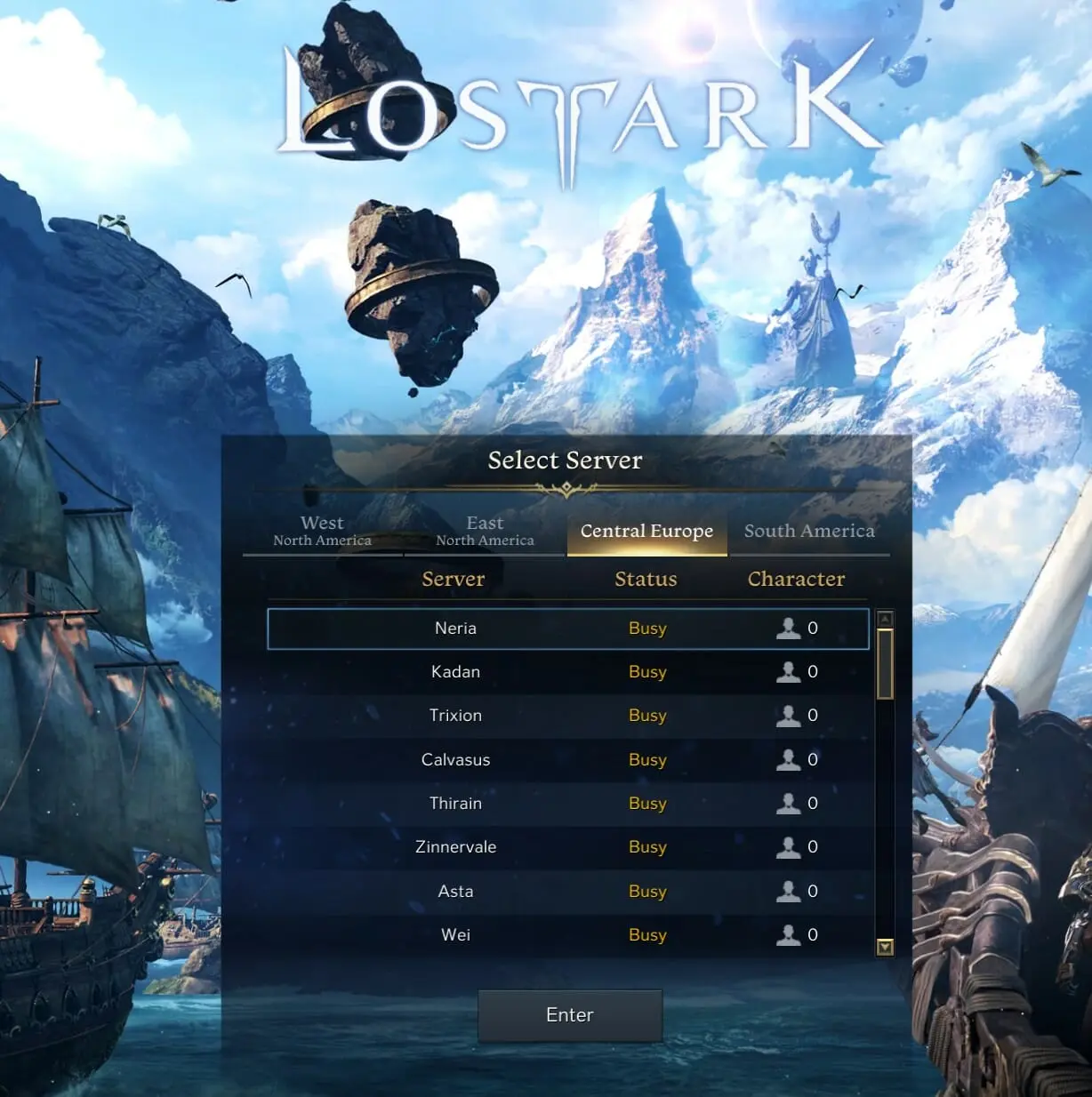 Entered Lost Ark Game