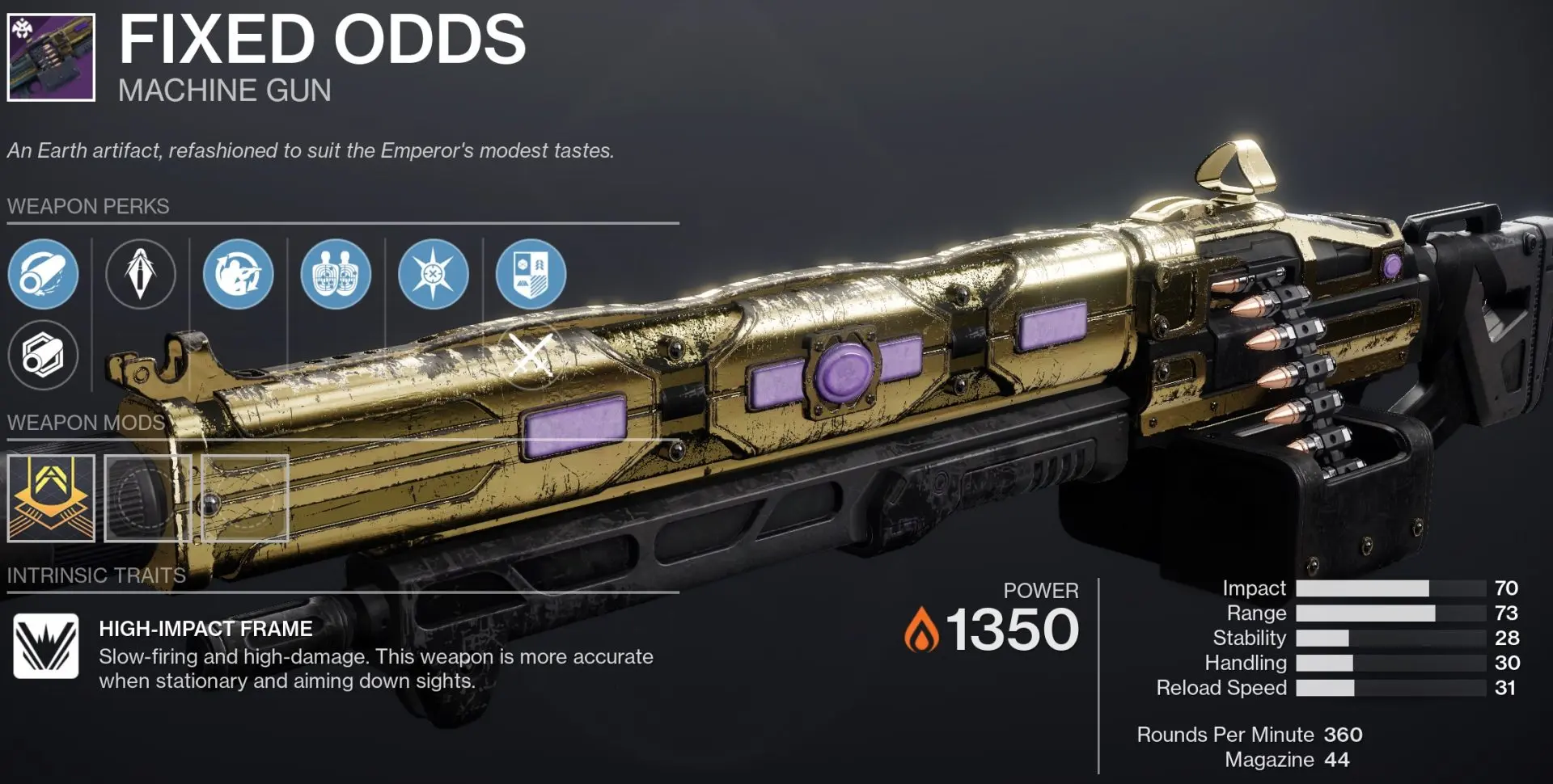 Fixed Odds Machine Gun