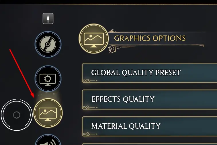 Graphics Options Hogwarts Legacy