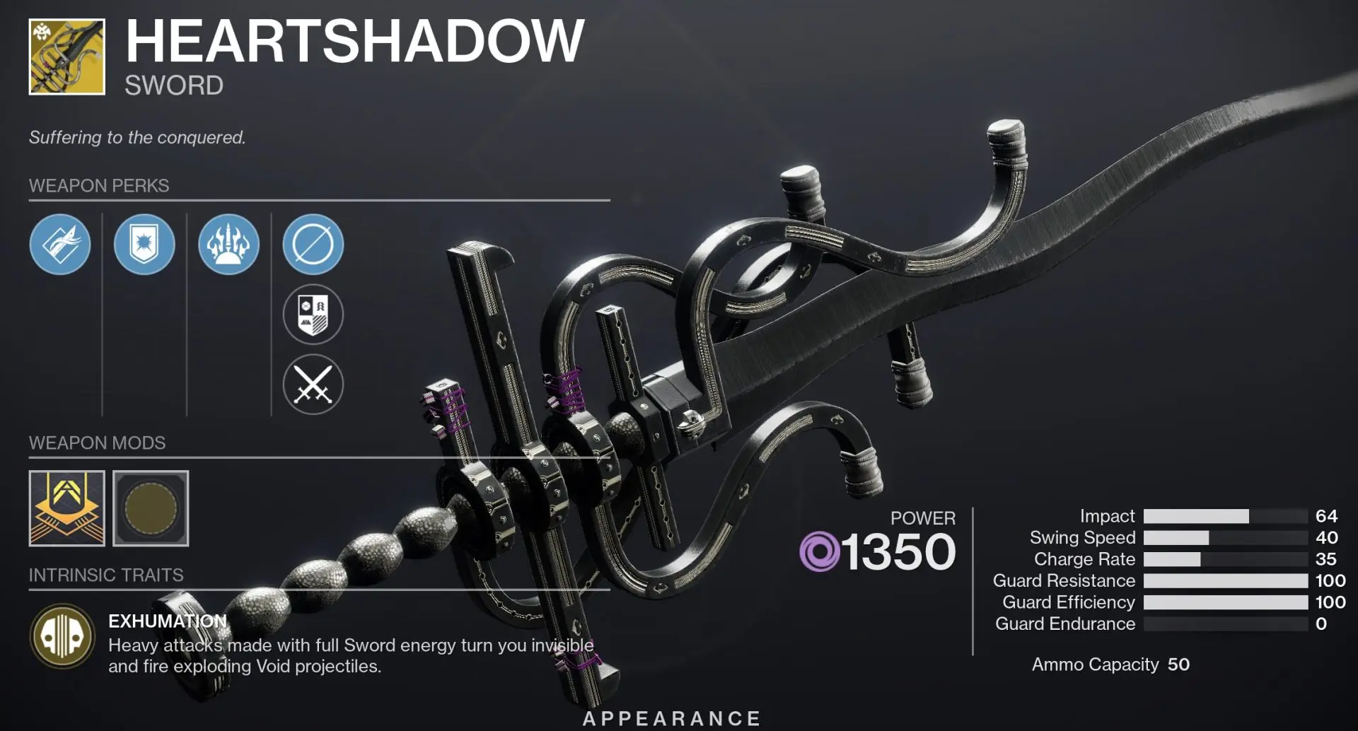 Heartshadow Sword Duality Dungeon Destiny 2