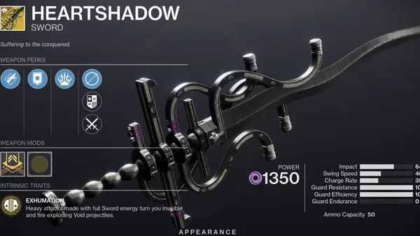 How To Get Heartshadow Exotic Sword & Catalyst