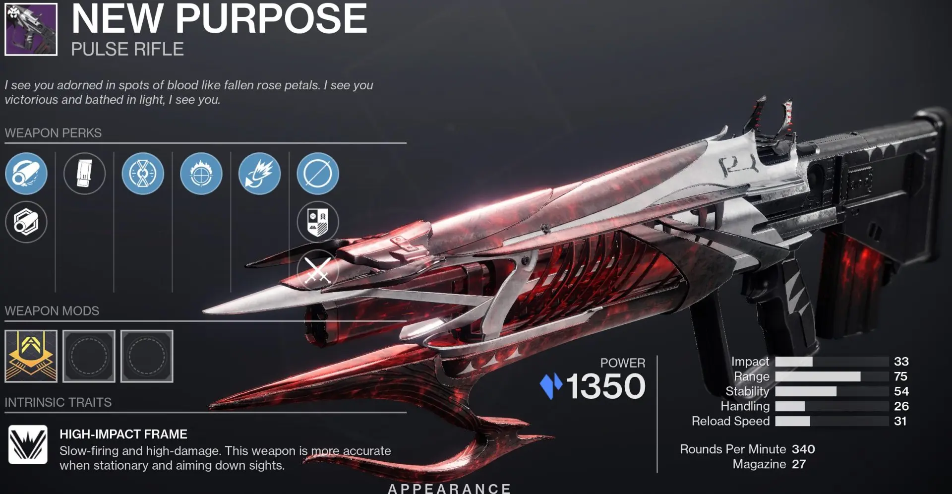 New Purpose Pulse Rifle