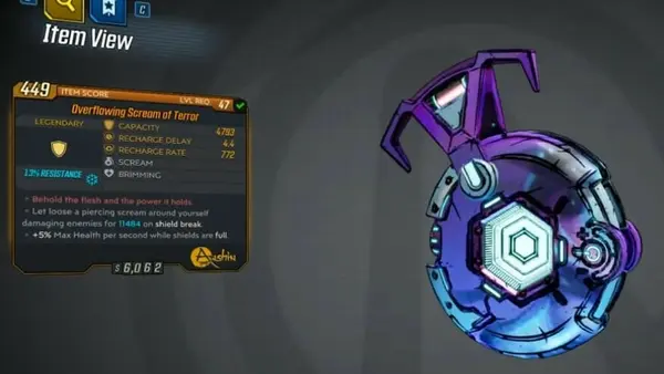 Borderlands 3: How To Get Scream of Terror Shield - Bloody Harvest Loot