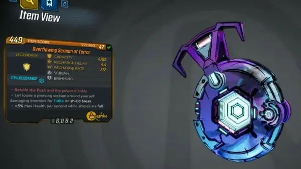 Borderlands 3: How To Get Scream of Terror Shield - Bloody Harvest Loot