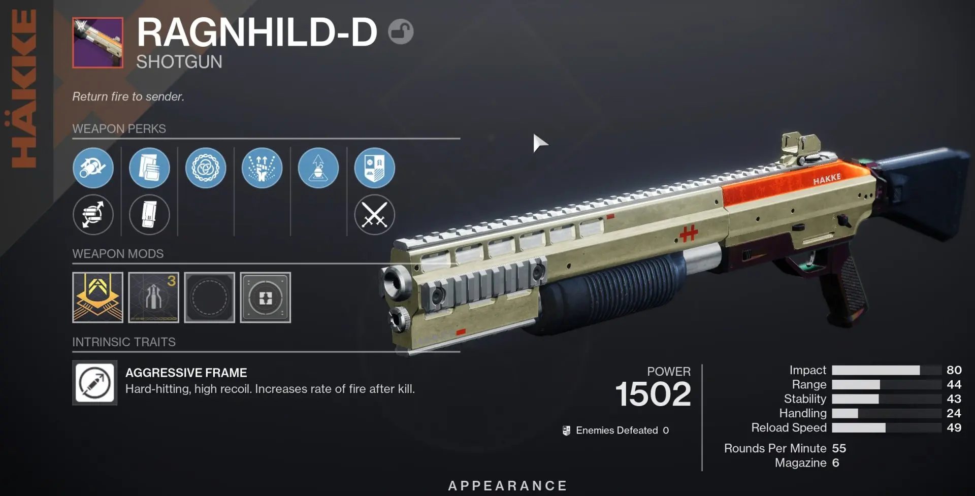 Ragnhild D Shotgun World Drop