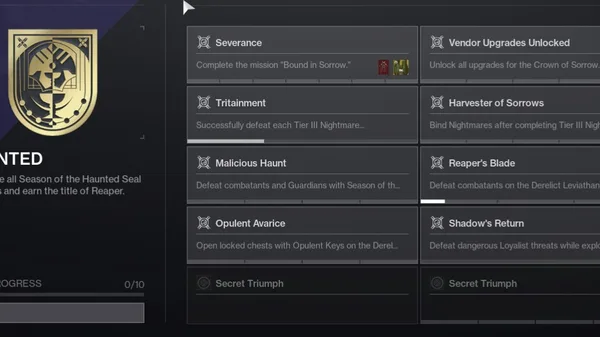 How To Get the Reaper Title in Destiny 2 - Season of the Haunted
