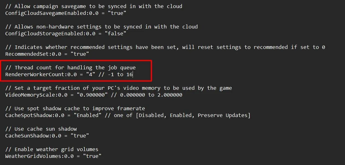Renderer Worker Count Mw2