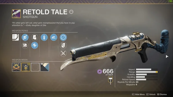Destiny 2 - How To Farm Retold Tale, God Rolls for PvP