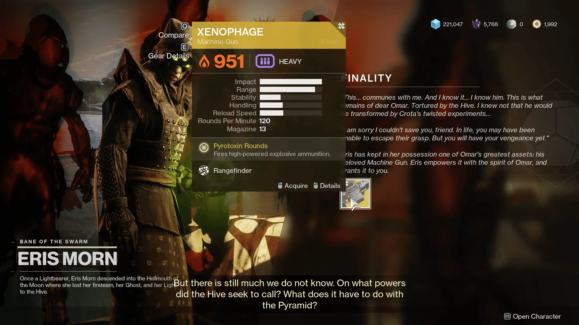 Xenophage Reward Eris Morn